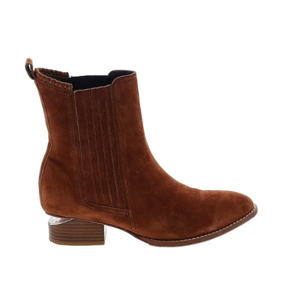 Alexander Wang Brown Suede Western Chelsea Boot, Size 10